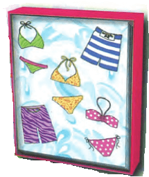 Bikini Splash Solid Note Box