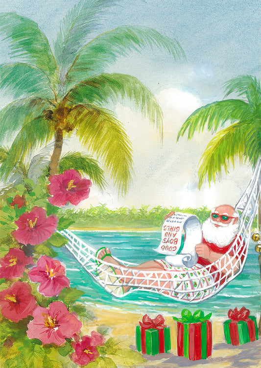 Santa in Hammock