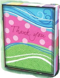 Wave Thank You Note Box